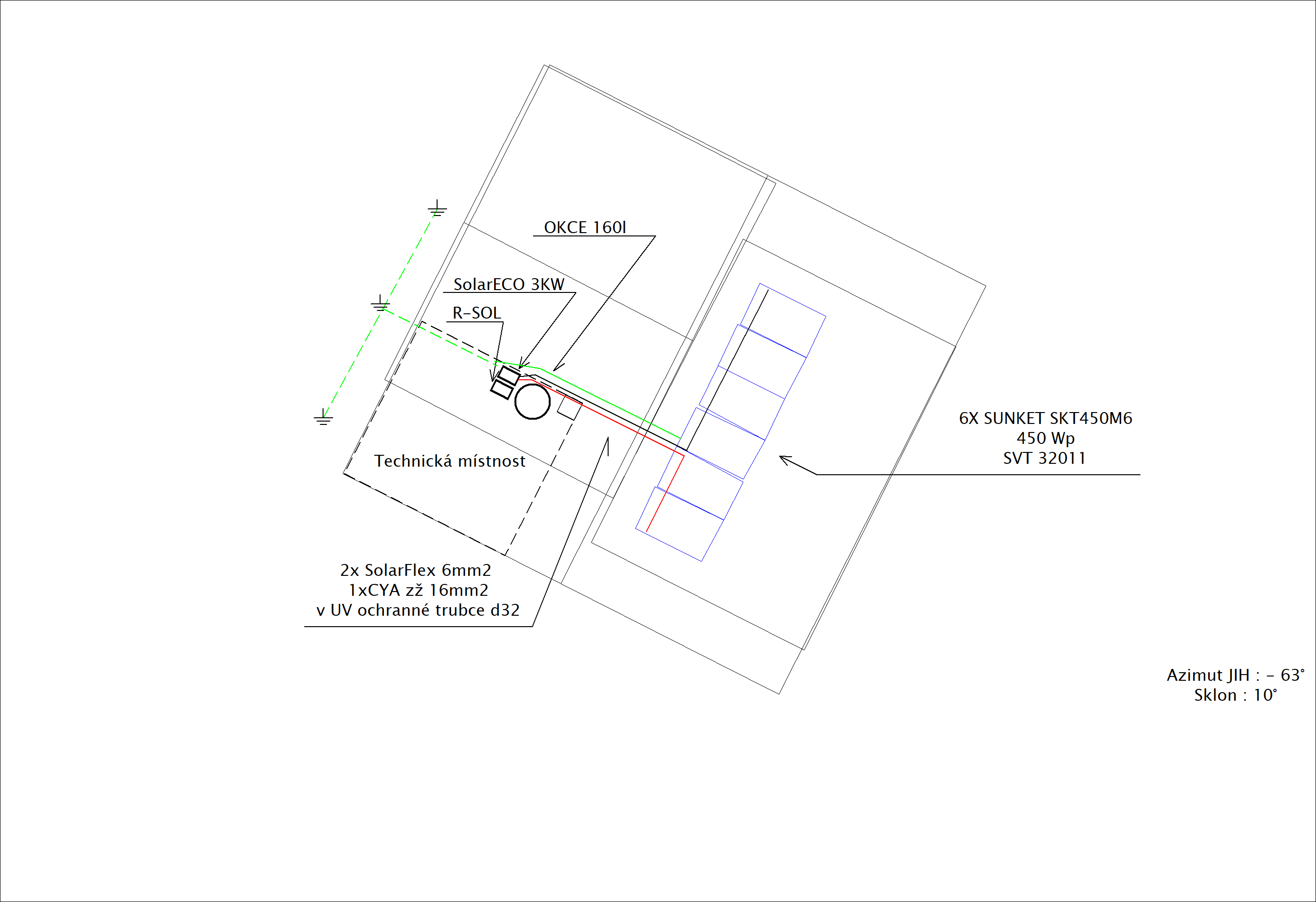 Projekt fotovoltaických panelů